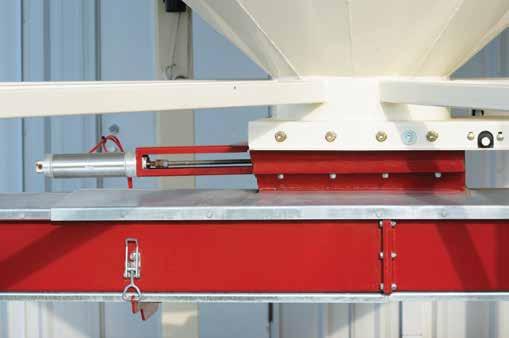 UNDER BIN CONVEYOR. 28 3/8" 25 1/4" Choose a length that works for your individual needs - our Under Bin Conveyor comes in standard sizes of 7.25 and 8.5 ft lengths.