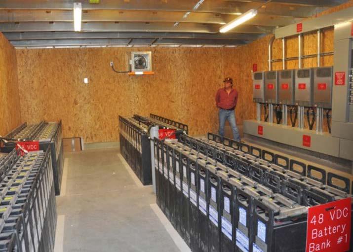 Battery Room Protection Automatic smoke detection system per Section 907.2.