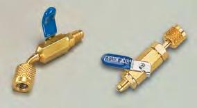 93838 93848 When building your own charging/vacuum system, these straight fl ow-through valves connect hoses and provide fullfl ow capacity.