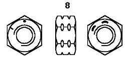 The above image shows how SAE Grade 8 hex nuts can be  The