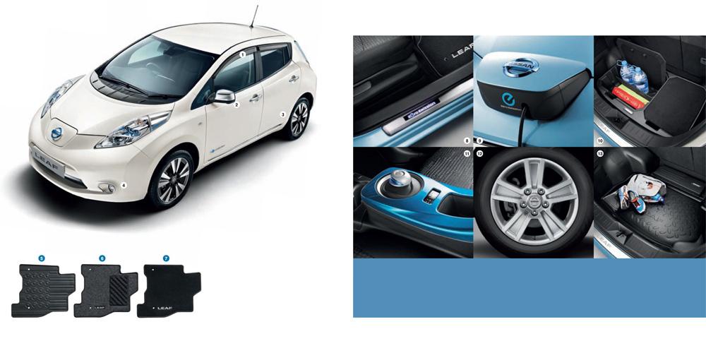 ADD A PERSONAL TOUCH NISSAN GENUINE ACCESSORIES. From chrome accents to illuminations, clever organisers to wow-factor wheels - customise your LEAF to suit you.