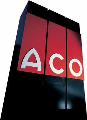 The ACO Group ACO was established in 1946 to manufacture mineral building products such as terrazzo concrete, concrete window