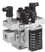 SERPR Crossflow Double Valves with Pressure Switches, Size 5 Series Port Size asic Size Model Number* Flanged Ports With Overrides Without Overrides - - C V Weight lb (kg) /8 57C70** 57C76** 7 8. (.8) / 57C70** 57C76** 9 8.