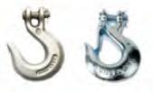 Hooks Grade 100 Clevis Grab Hook Not for overhead lifting SEE INFORMATION Overhead Cranes / Jibs WLL Pieces 1/4 4,300 1.66 1397-201-00 5/16 5,700 1 1.10 1397-301-00 3/8 8,800 1 1.