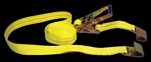 Ratchet Strap Assemblies All heavy duty 2" cargo strap assemblies are made from premium, yellow,