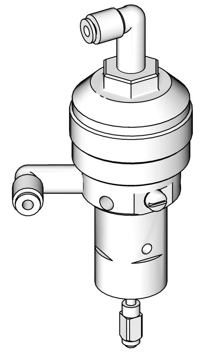 Optional air open port 5/32 in. (4 mm) OD air tube fitting, to open 5/32 in. (4 mm) OD air tube fitting, to open FIG.