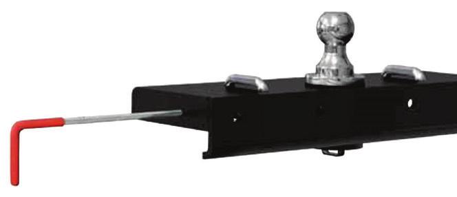 DOUBLE LOCK GOOSENECK HITCH, INSTALLATION KIT AND WIRING HARNESS KIT ¹ Double Lock EZr gooseneck hitch Retainer clips secure the bolts supporting the center section while