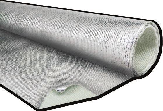 a flexible Mylar finish that protects against radiant heat up to 2000