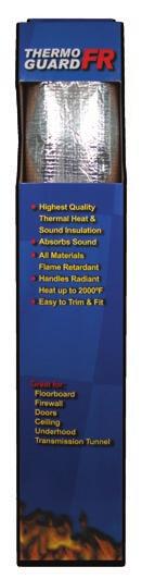 In addition to the polyethylene film, the foil surface provides direct protection from radiant heat up to 2000 F and