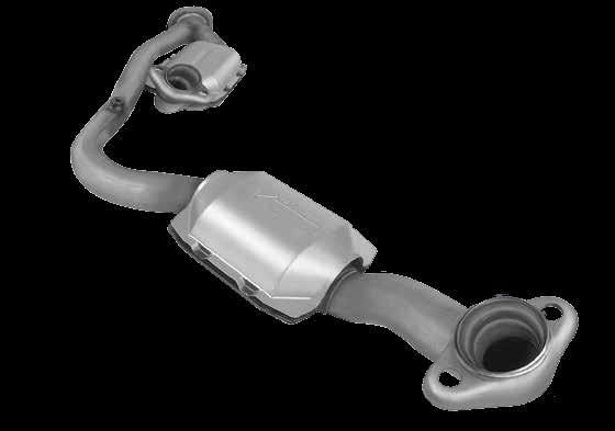 CATALYTIC CONVERTERS CATALYTIC CONVERTERS Universal Catalytic Converters Larger Total Substrate Size Increased Precious Metals Loading Improved 02 Storage and Release Lowered Emissions Output