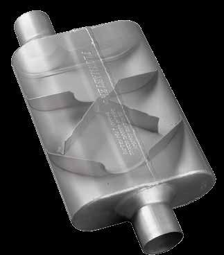 The original high-performance Flowmaster muffler Aggressive sound for the enthusiast who likes it LOUD Available in either aluminized steel or 409S stainless steel Stainless steel mufflers covered by