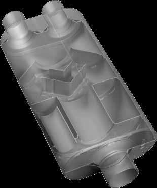 50 SERIES HD HEAVY-DUTY MUFFLERS The 50 Series heavy-duty muffler is appropriately named, a tough customer just like the trucks it was designed for.