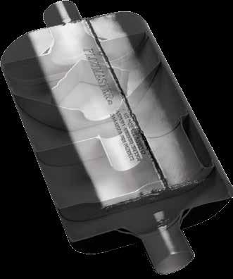60 SERIES DELTA FLOW MUFFLERS Flowmaster 60 Series Mufflers feature Delta Flow Technology to increase horsepower and torque in most four and six-cylinder vehicles.