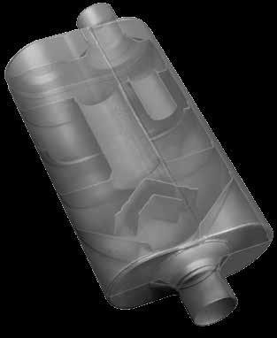 This muffler is especially suited for trucks and SUVs as well as full-sized, high-performance street cars looking to reduce interior resonance and tone levels for everyday driving.