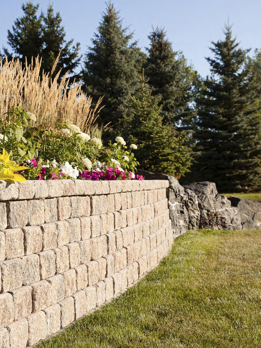 Retaining walls Barkman s wide selection of retaining walls are as versatile as