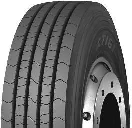 Improved tread compound and tyre casing provide superb balance between cost and performance AT131 AT161/ AT161A 385/65R22.5 160K(158L) 11.