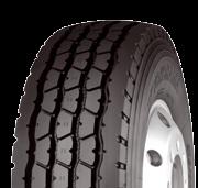 construction-site operation, engineered with YOKOHAMA s advanced technologies. The deeper tread produces longer mileage while the shoulder ribs are highly resistant against shoulder wear.