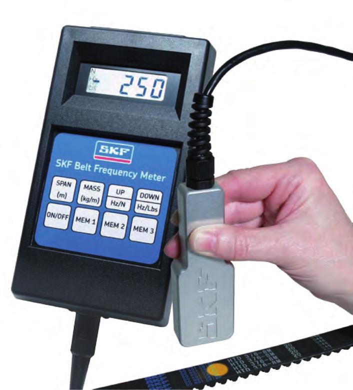 Belt tools SKF Belt Frequency Meter PHL FM 10/400 SKF Belt Frequency Meter PHL FM 10/40 One of the most accurate belt tension measurement methods Correct belt tension is crucial for the whole drive