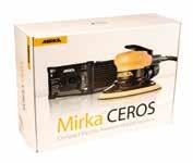manoeuvrability and greater control over the end finish. Moreover, Mirka CEROS has really low vibration values, 2,8 vs.