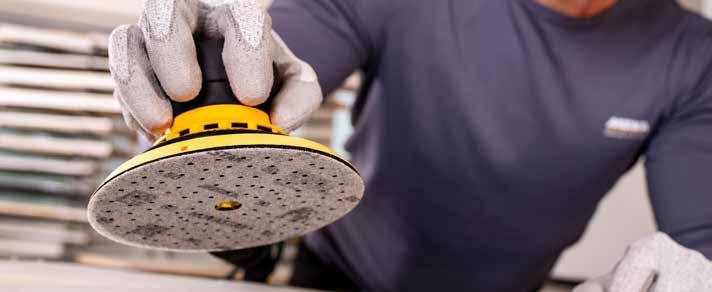 NOVASTAR GRIP DISCS Novastar COMPOSITE GRP HARD LACQUER MDF METAL PAINT SOLID SURFACE SOFT Novastar is a premium film abrasive that tackles demanding applications with unexpected ease.