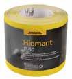 PAPER ROLLS Hiomant HARD MDF PAINT PLASTER SOFT Hiomant is a sanding material suitable for sanding by hand and light machine sanding.