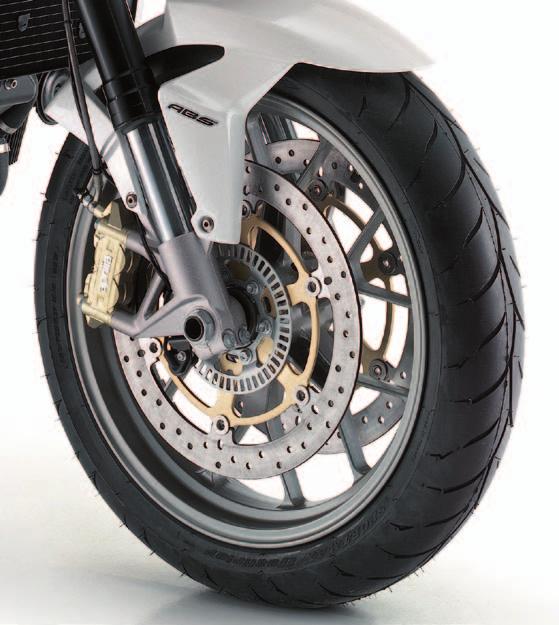 solution offering superior safety in all conditions. Completing the system is a 260-mm rear disc brake.
