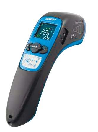 SKF Infrared thermometers Infrared thermometers are portable, lightweight instruments for safely measuring temperature at a distance.
