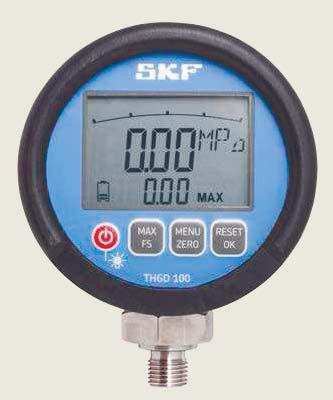 100 to 400 MPa (14 500 to 58 000 psi) SKF Pressure Gauges SKF Pressure Gauges are designed to fit SKF Hydraulic Pumps and SKF Oil Injectors.