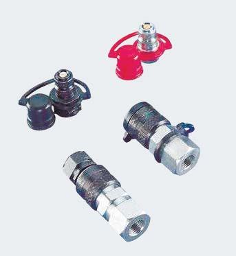 For easy pressure hose connection SKF Quick Connecting Coupling and Nipples One coupling and two different nipples are available to connect SKF Hydraulic Pumps to the work piece.