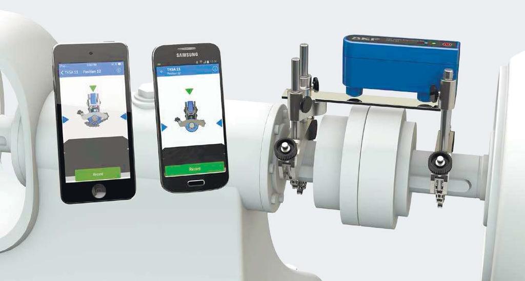 New technology makes shaft alignment easier and more affordable SKF Shaft Alignment Tool TKSA 11 Mobile devices allow high resolution graphics, intuitive usage, automatic software updates and display