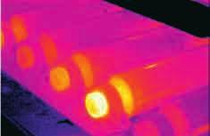 thermography allows you to visualise heat. The application s infrared radiation is converted by a thermal camera to a visual image.