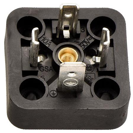 arc-less (or equal) female quick connect terminals DN DIN Male Plug F Set Only