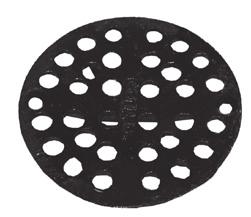 Staple Specials CAST IRON STRAINER (LESS HARDWARE) Part Ship Top Fits List Number Code Size Drains Weight Price 028055... S... 5... 732... 1.4... 33.20 027737... S...6¾... 402... 1.4... 28.