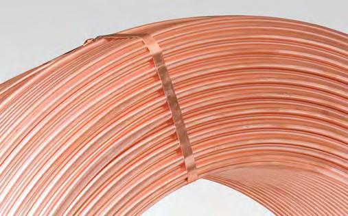 COPPER TUBE LEVEL WOUND TUBE & PIPE COPPER TUBE Streamline Level Wound Copper Tube is a great solution for when large quantity coiled tubing is a benefit.