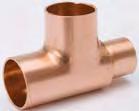 COPPER FITTINGS COPPER PRESSURE FITTINGS Tee Reducing (CONTINUED) C x C x C Wrot Style #: WT-600 Cast Style #: T-300* ** ** W 04091 1-1/2" x 1-1/4" x 1-1/4" 0.6880 5 50 W 04092 1-1/2" x 1-1/4" x 1" 0.