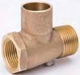 COPPER PRESSURE FITTINGS Tee C x C x FPT Cast Style #: T-302* Tee Baseboard C x FPT x C Cast Style #: T-301* A 01399* 3/8" 0.1050 50 480 A 01512* 1/2" 0.1250 25 250 A 01538* 3/4" 0.