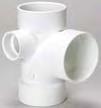 PVC DWV FITTINGS Tee Sanitary Street Reducing SP x Style #: P404 Tee Sanitary Double Style #: P428 06115 2" x 1-1/2" x 1-1/2"
