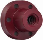 d4 Lead screw Product range Trapezoidal nuts, cylindrical/with flange, made from iglidur R, right-hand Lead screw Product range iglidur R Low coefficient of friction in dry operation Dimension R F R