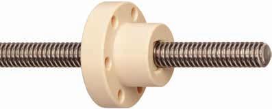 drylin trapezoidal drylin TR Lead screw nuts Product range Antibacklash lead screw nuts, cylindrical/with flange Backlash refers to the play at reversal, which is caused in a lead screw drive by the