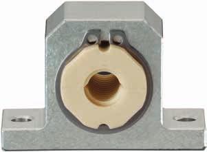 drylin TR Special geometries Product range Also available with housing block drylin trapezoidal Order key Part number Thread R G A S J T R M TR10X2 Linear housing Aluminium Small Material Split nut