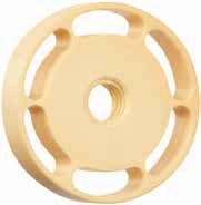 drylin TR Special geometries Product range drylin disc, made from iglidur J drylin trapezoidal Order key Type d3 b1 Thread J D R M 42 09 TR 10X2 iglidur material Form: Disk Metric Outer Ø [mm] Height