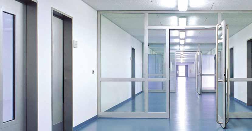 Tubular Profile Doors / Glazing Walls PROTECTION AND TRANSPARENCY PERFECTLY COMBINED In addition to the solid sheet steel fire and smoke protection doors, Teckentrup offers a flexible steel,