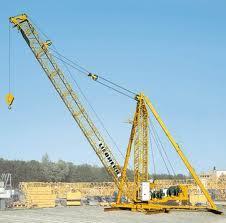 4.3.1 High Risk Work Derrick crane CD A derrick crane is a slewing strut-boom crane with the boom pivoted at the base of a mast which is either guyed (guy-derrick) or held by backstays (stiff-leg