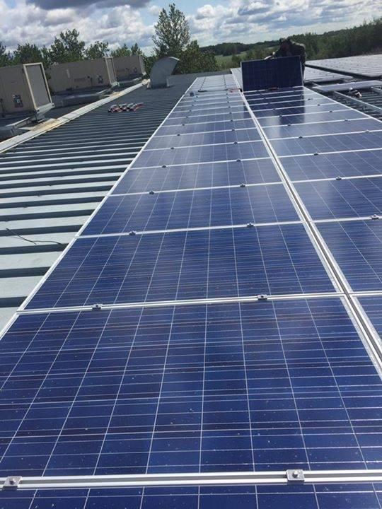 Louis Bull Tribe Adult Training Centre 40 KW - 160 Solar PV modules at 255 watts each 80-500 watt APSystem