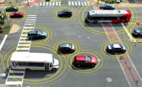 Internal devices connect vehicles to other vehicles, to infrastructure, to the cloud, and