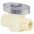 48 Quarter Turn Angle Supply Stop SR Fipt x Comp Thread Male Thread for Connection to Flexible Supply Line having Female 3/8" Compression Thread Inlet - 7721-073SR 1/2X3/8 50 400 217 13.