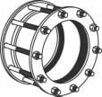 Gas Applications Nominal Sizes 1/2" through 12" See page N-12 FC4 Steel Coupling Carbon Steel Center Sleeve Carbon Steel End Rings Large
