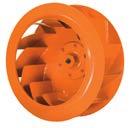 inlet multi-blade impeller with backwardcurved blades, for low pressure CBD