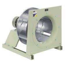 BR BR High-performance centrifugal fans of the PLUG FAN type, for use without casing Fan: Steel sheet structure Impeller with backward-curved blades made from robust sheet steel Motor: Motors with