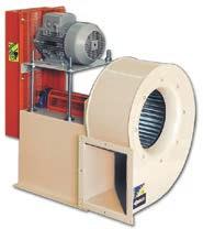 CMP-X CMP-X Belt-driven fan with electric motor, pulley and belt kit and standardised protectors in accordance with standard EN-294 and ISO-13852 Fan: Steel sheet casing Impeller with forward-facing
